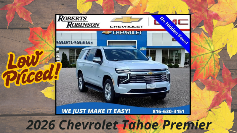 2026 Chevrolet Tahoe Premier 4WD for Sale Near Kansas City